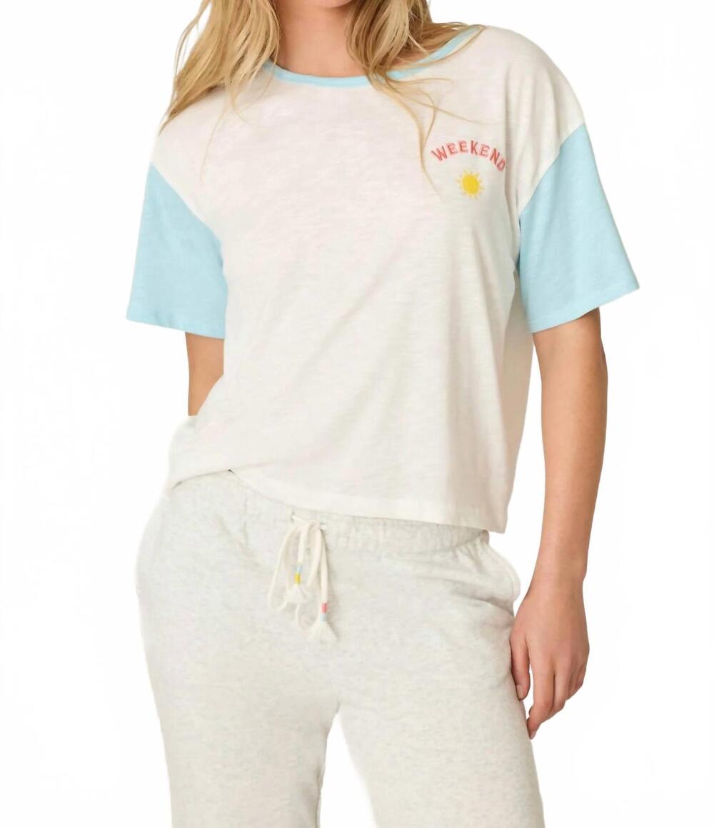 NEW PJ SALVAGE sunday funday short set in heather cloud